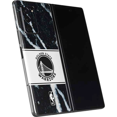 NBA Golden State Warriors Marble Galaxy Z Fold2 5G Skin