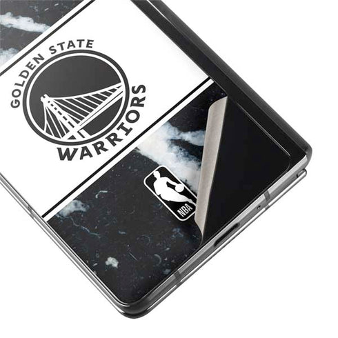 NBA Golden State Warriors Marble Galaxy Z Fold2 5G Skin