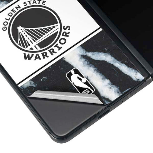 NBA Golden State Warriors Marble Galaxy Z Fold3 5G Skin