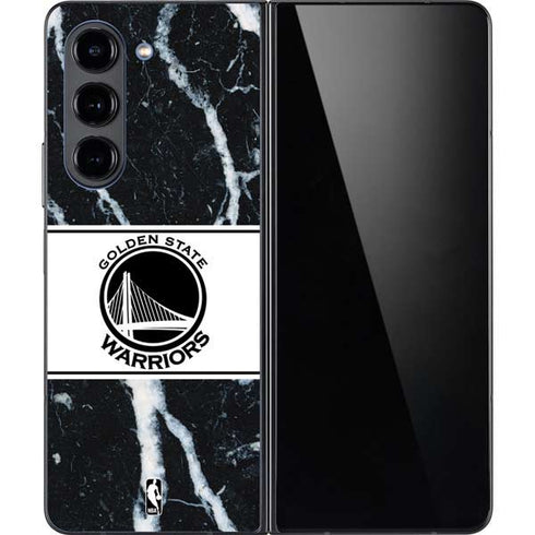 NBA Golden State Warriors Marble Galaxy Z Fold5 5G Skin