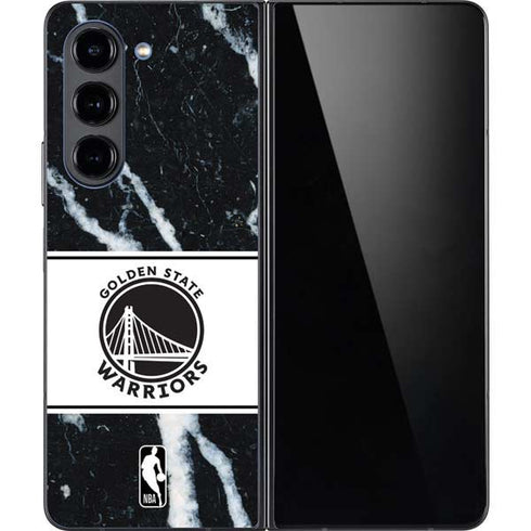 NBA Golden State Warriors Marble Galaxy Z Fold5 5G Skin