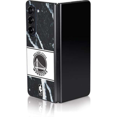 NBA Golden State Warriors Marble Galaxy Z Fold5 5G Skin