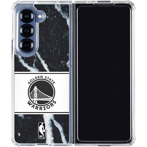 NBA Golden State Warriors Marble Galaxy Z Fold6 Clear Case
