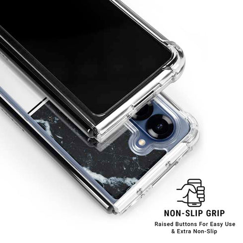 NBA Golden State Warriors Marble Galaxy Z Fold6 Clear Case