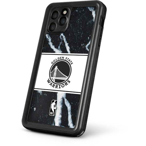 NBA Golden State Warriors Marble iPhone 11 Pro Max Waterproof Case
