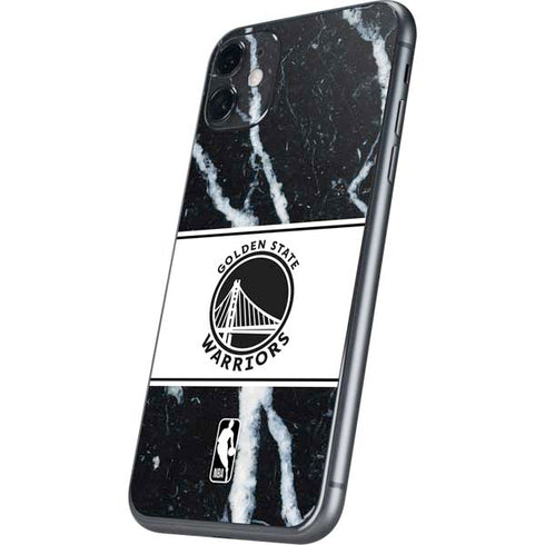 NBA Golden State Warriors Marble iPhone 11 Skin