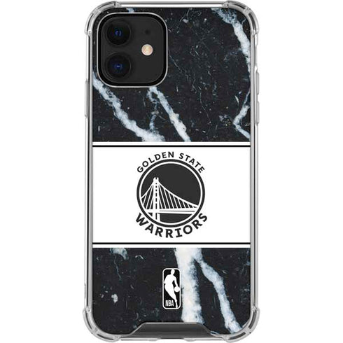 NBA Golden State Warriors Marble iPhone 12 Mini Clear Case