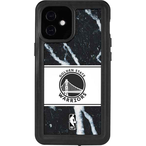 NBA Golden State Warriors Marble iPhone 12 Mini Waterproof Case