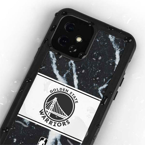 NBA Golden State Warriors Marble iPhone 12 Mini Waterproof Case