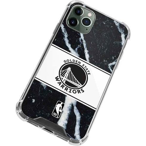 NBA Golden State Warriors Marble iPhone 12 Pro Clear Case