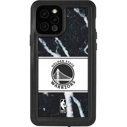 NBA Golden State Warriors Marble iPhone 12 Pro Waterproof Case