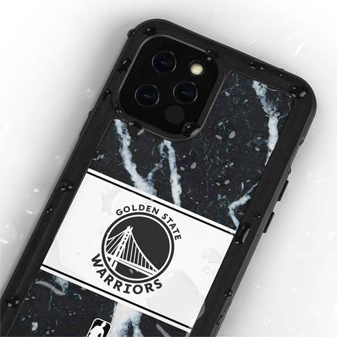 NBA Golden State Warriors Marble iPhone 12 Pro Waterproof Case