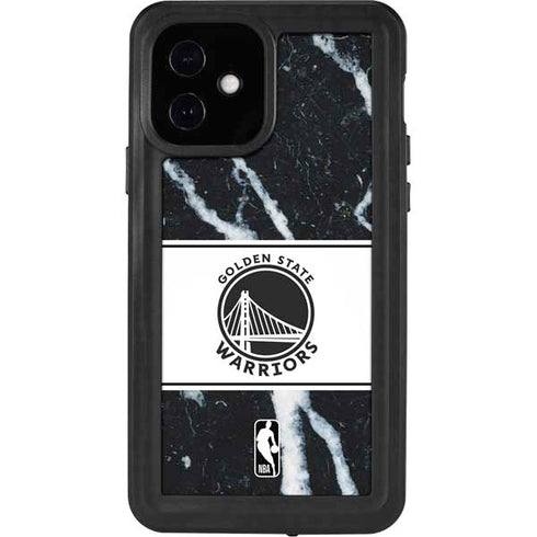 NBA Golden State Warriors Marble iPhone 12 Waterproof Case