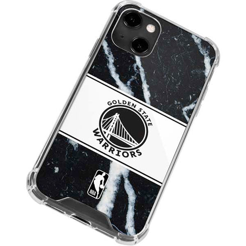 NBA Golden State Warriors Marble iPhone 13 Clear Case