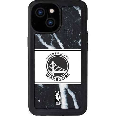 NBA Golden State Warriors Marble iPhone 13 Mini Waterproof Case