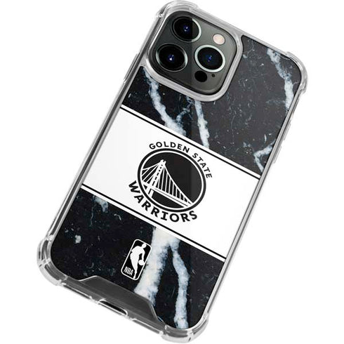 NBA Golden State Warriors Marble iPhone 13 Pro Max Clear Case