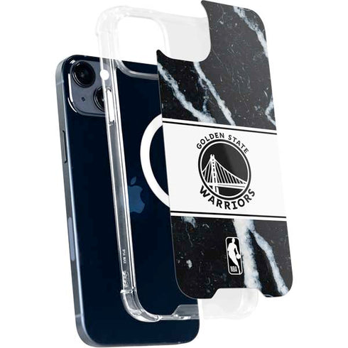 NBA Golden State Warriors Marble iPhone 14 MagSafe Case