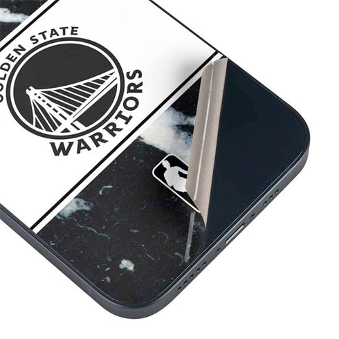NBA Golden State Warriors Marble iPhone 14 Plus Skin