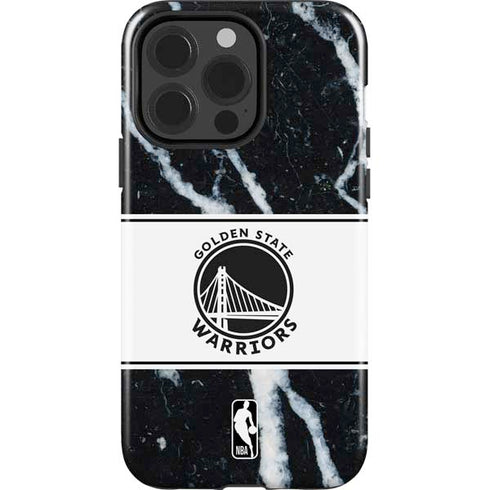 NBA Golden State Warriors Marble iPhone 14 Pro Impact Case