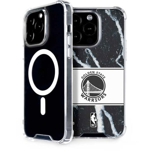 NBA Golden State Warriors Marble iPhone 14 Pro MagSafe Case