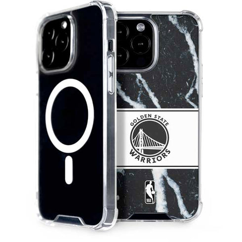 NBA Golden State Warriors Marble iPhone 14 Pro Max MagSafe Case