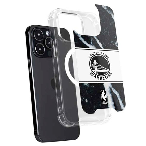 NBA Golden State Warriors Marble iPhone 14 Pro Max MagSafe Case