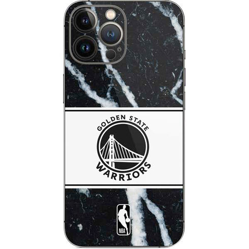 NBA Golden State Warriors Marble iPhone 14 Pro Max Skin