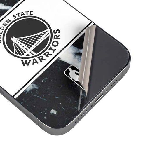 NBA Golden State Warriors Marble iPhone 14 Pro Max Skin