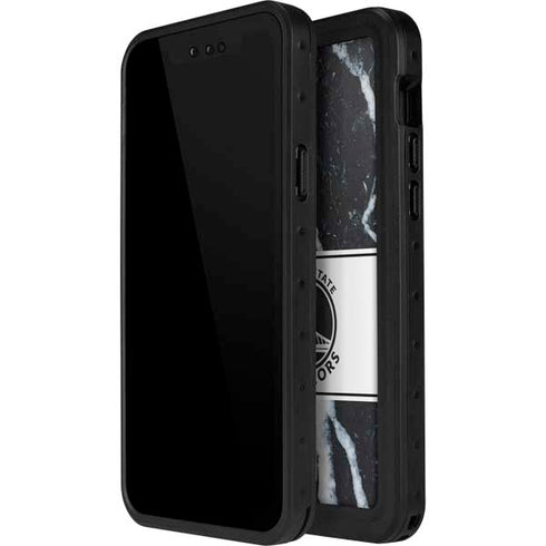 NBA Golden State Warriors Marble iPhone 14 Pro Max Waterproof Case
