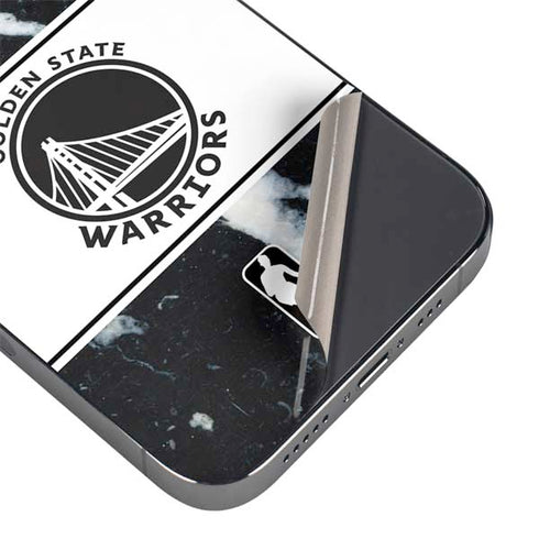 NBA Golden State Warriors Marble iPhone 14 Pro Skin