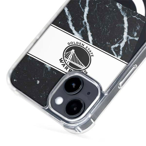 NBA Golden State Warriors Marble iPhone 15 Plus MagSafe Case