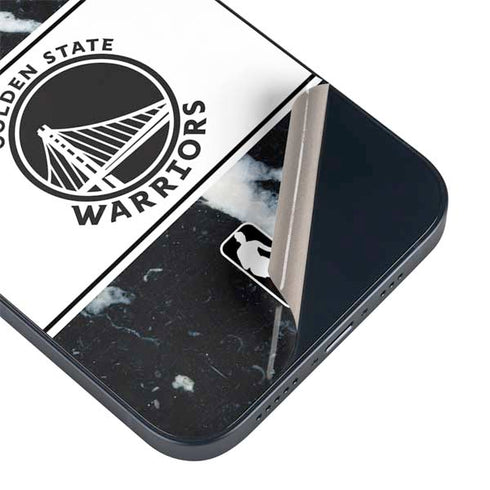NBA Golden State Warriors Marble iPhone 15 Plus Skin