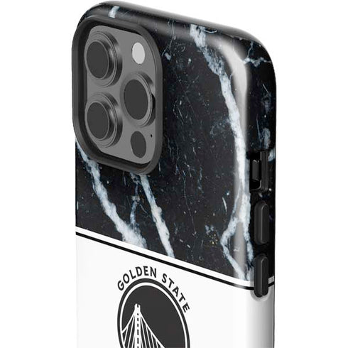NBA Golden State Warriors Marble iPhone 15 Pro Max Impact Case