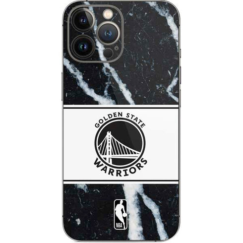 NBA Golden State Warriors Marble iPhone 15 Pro Max Skin