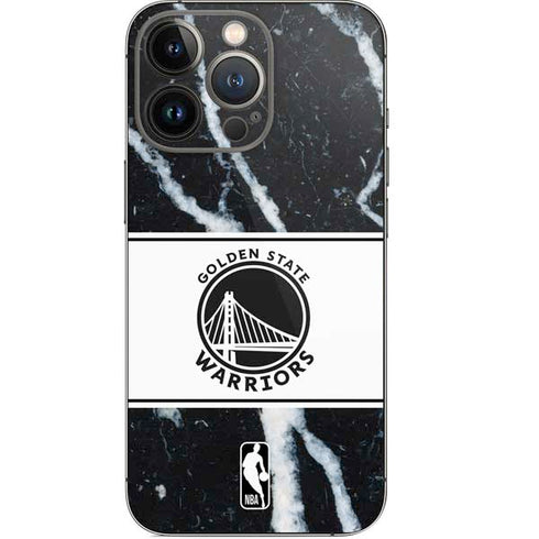 NBA Golden State Warriors Marble iPhone 15 Pro Skin