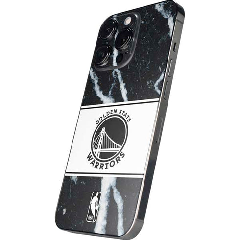 NBA Golden State Warriors Marble iPhone 15 Pro Skin
