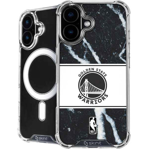 NBA Golden State Warriors Marble iPhone 16 MagSafe Case