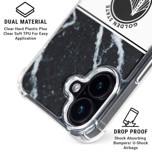 NBA Golden State Warriors Marble iPhone 16 Plus MagSafe Case