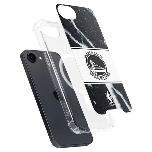 NBA Golden State Warriors Marble iPhone 16e MagSafe Case