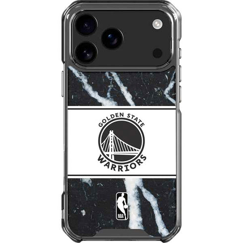 NBA Golden State Warriors Marble iPhone 18 Pro Max Clear Case