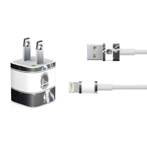 NBA Golden State Warriors Marble iPhone Charger (5W USB) Skin