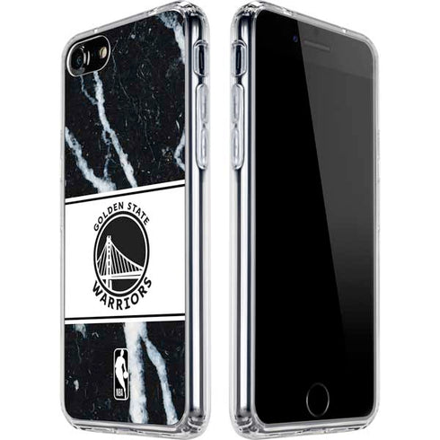 NBA Golden State Warriors Marble iPhone SE (2nd & 3rd Gen) Clear Case