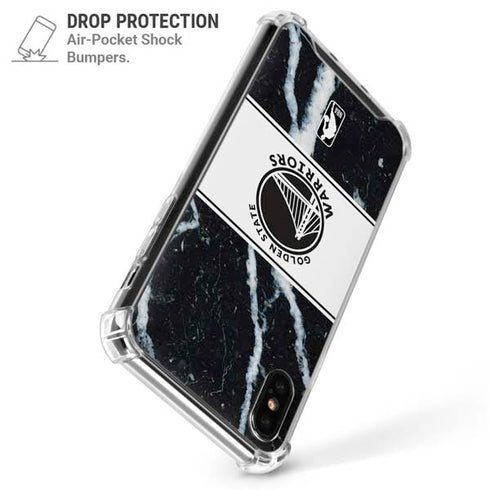 NBA Golden State Warriors Marble iPhone X/XS Clear Case