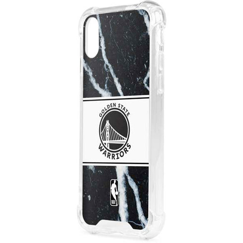 NBA Golden State Warriors Marble iPhone XS Clear Case