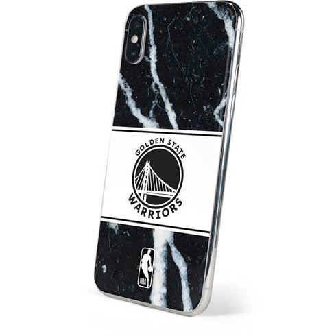 NBA Golden State Warriors Marble iPhone XS Skin