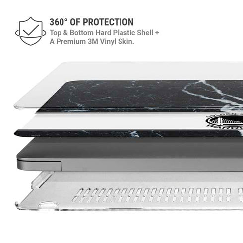 NBA Golden State Warriors Marble MacBook Pro 14in (2021-24) Case plus Skin