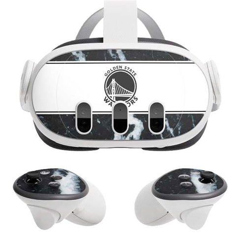 NBA Golden State Warriors Marble Meta Quest 3 Skin