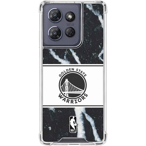 NBA Golden State Warriors Marble Moto G Power 5G (2025) Clear Case