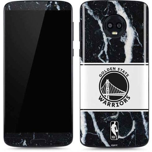 NBA Golden State Warriors Marble Moto G6 Skin