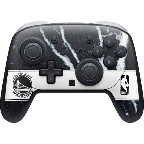NBA Golden State Warriors Marble Nintendo Switch 2 (2025) Pro Controller Skin